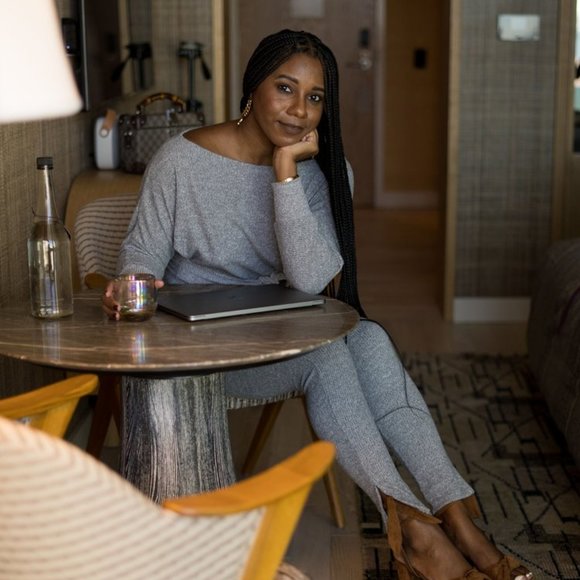 NWT Something by Sonjia x Monroe Steele Halle Lounge Set- 2X - Picture 2 of 5